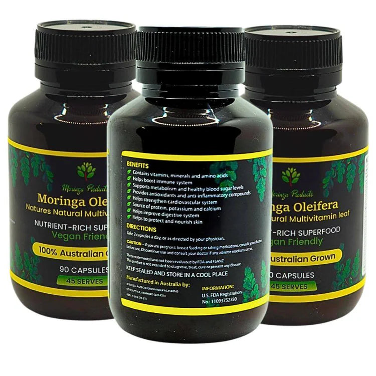 Australian Moringa 3 Pack  - 270 Capsules