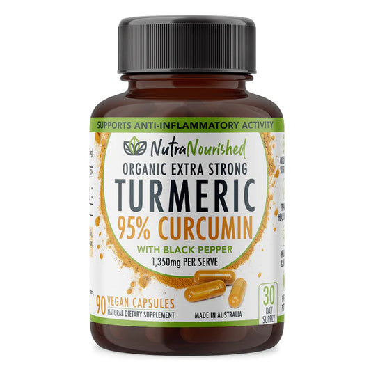 Turmeric Extract Buffered with Black Pepper - 95%  Curcumin Tablets