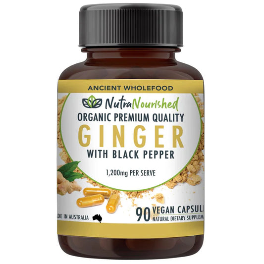 Ginger Buffered with Black Pepper (1,200mg) 90 Vegan Capsules